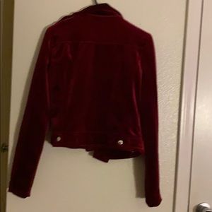 Dolls Kill Jackets & Coats - Wine Velvet Jacket by Pretty Attitude Dolls Kill Jackets & Coats - Wine Velvet Jacket by Pretty Attitude